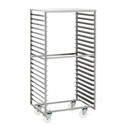 Chariot soudé avec tablette amovible entrée 800 mm - Le Carrefour Des Gourmands